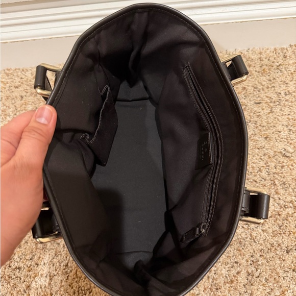 Gucci Brown GG Supreme Canvas Tote with Dark Brown Leather Trim - Picture 11 of 16